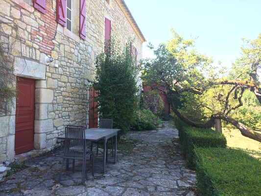Grande terrasse sur jardin
