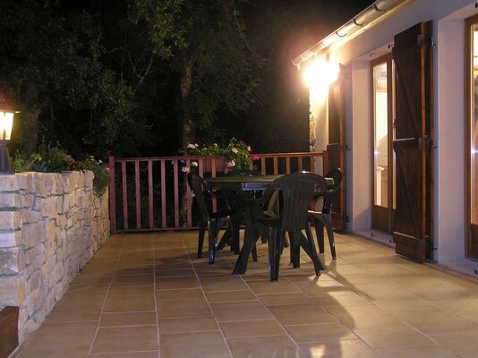 Holman - Patio at night
