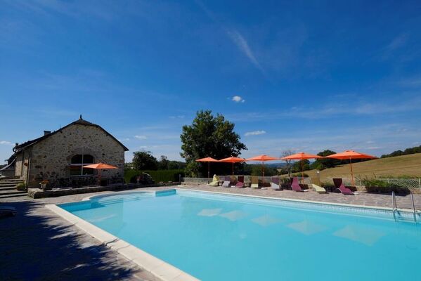 Hôtel Le Relais du Teulet-Goulles-piscine