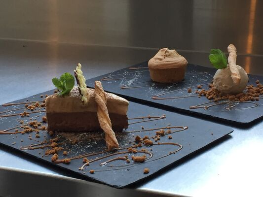 dessert de la carte du restaurant