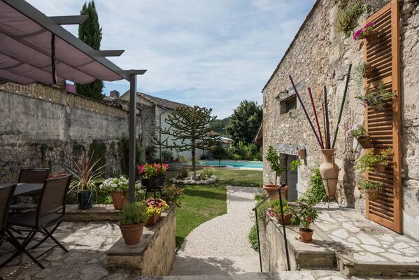 Jardin vue de la terrasse