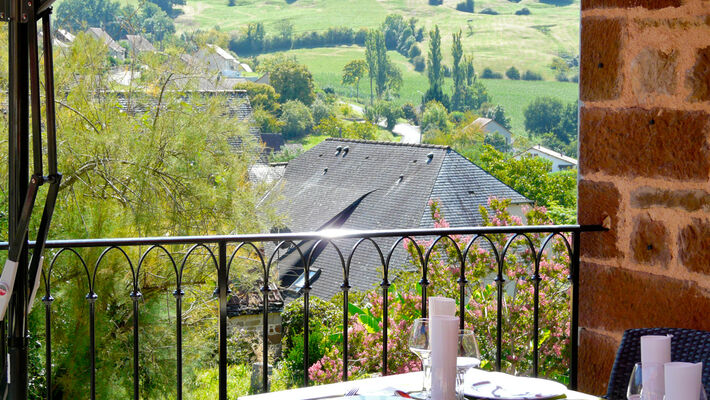 La vue depuis la terrasse - La Bastidie - Noailhac