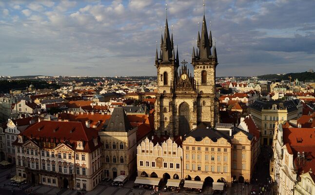 Prague, La Place Venceslas, République Tchèque