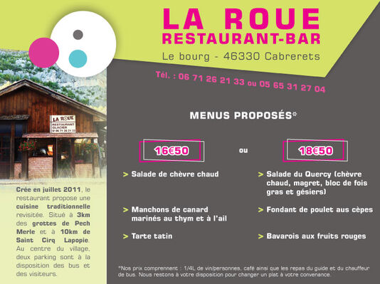 Restaurant La Roue Cabrerets