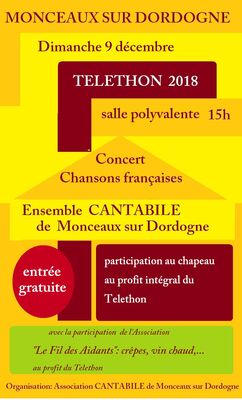 Téléthon 2018 Cantabilefilaidants