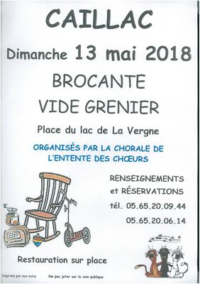 Vide grenier Caillac 2018