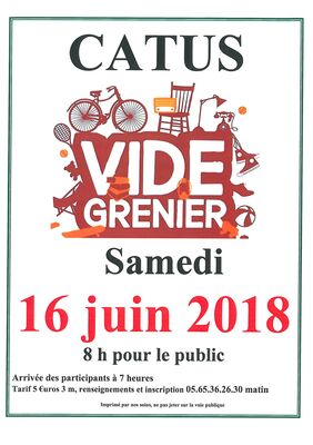 Vide grenier catus 16062018