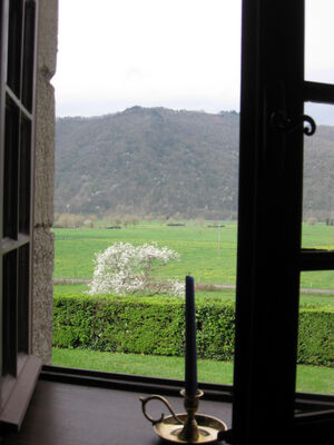 Vue depuis la chambre La Dordogne - Le Pradel - Monceaux-sur-Dordogne