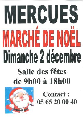 marché de noel mercues