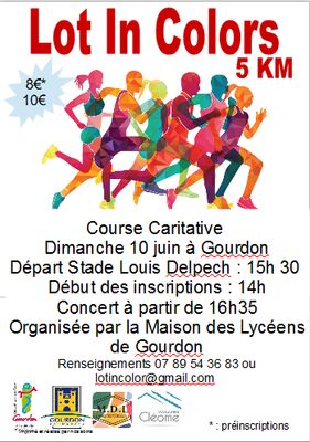 affiche course
