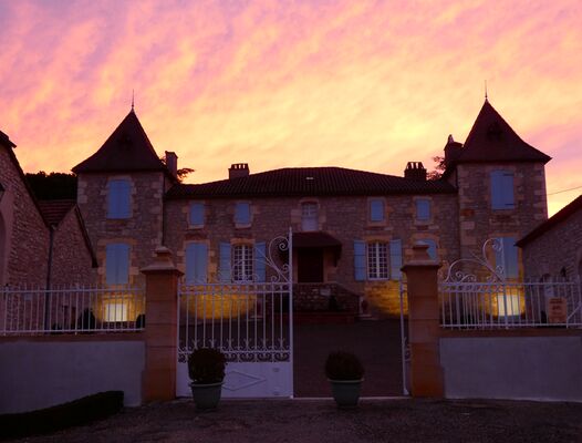 chateua couché de soleil copie