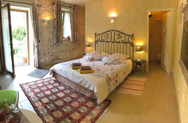 Chambre Fleur de Vigne, située au rez de chaussée