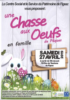 chasse aux oeufs centre social 2019