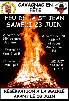 feu de la st jean cavagnac