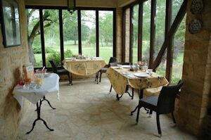 Terrace et petit déjeuner