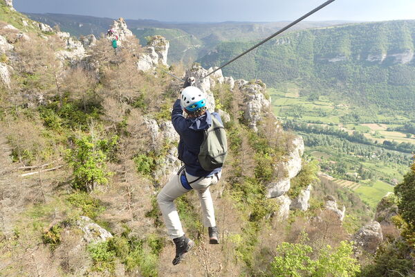 Via ferrata de Liaucous- Tyrolienne