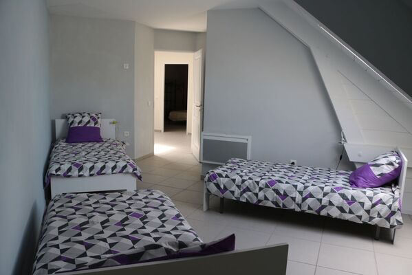 Chambre 3 couchages individuels