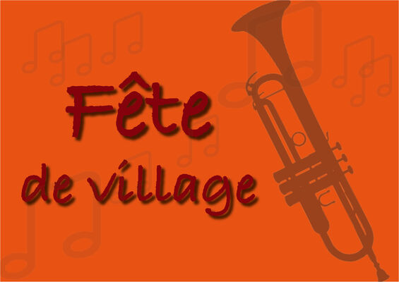 Fête de village orange