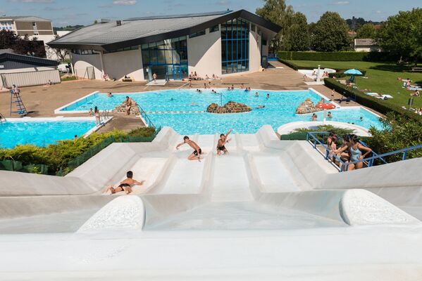 Piscine intercommunale du Haut Béarn - Vue depuis pentagliss (Clément Herbaux)