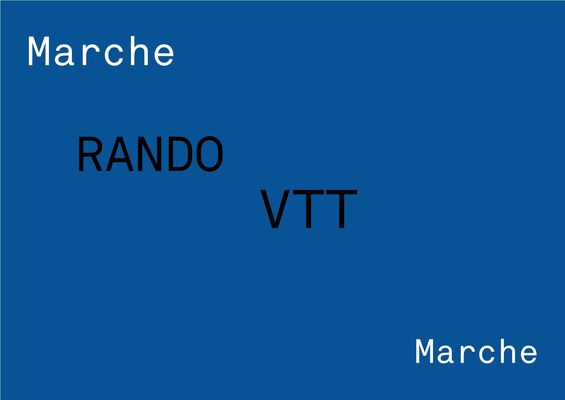 Visuel VTT et marche
