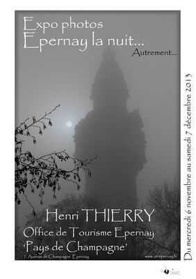 Epernay la nuit