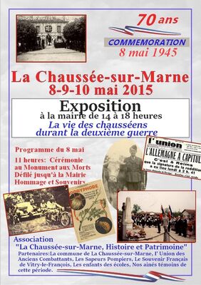 Affiche exposition La Chaussée sur Marne