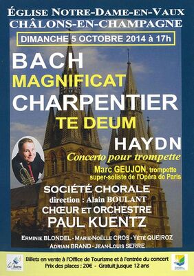 Affiche concert pour trompette