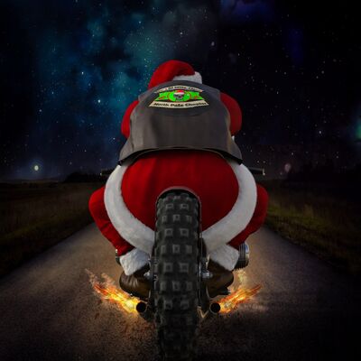 Père Noël à moto