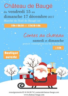 Marché Noël château de Baugé