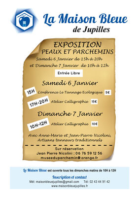 Affiche peau et parchemin