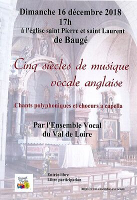 Chorale 5 siècles de musique vocale anglaise