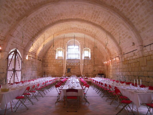 salle de reception Abbaye de la Clarté Dieu_St Paterne Racan