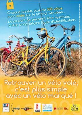 Opération marquage de vélo