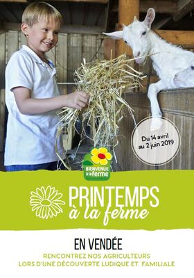 Affiche printemps à la ferme en Vendée
