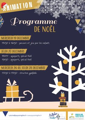 Affiche programme noel multiplexe 2018