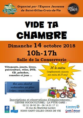 Affiche vide ta chambre 2018