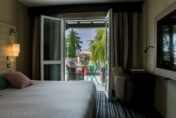 CHAMBRE TERRASSE HOTEL SPA MARAIS POITEVIN