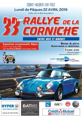 affiche rallye touristique -2019 - saint hilaire de riez