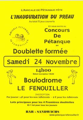 pétanque le fenouiller