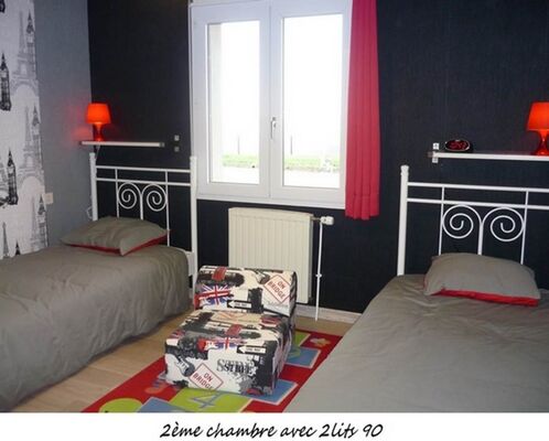 chambre lit jumeaux