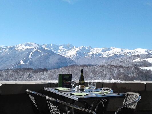 terrasse en hiver