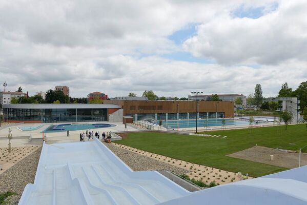 Toboggan extérieur complexe aquatique Ingréo