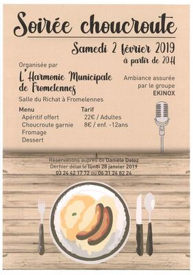 Soirée choucroute
