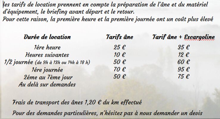 adodane - tarifs 2019