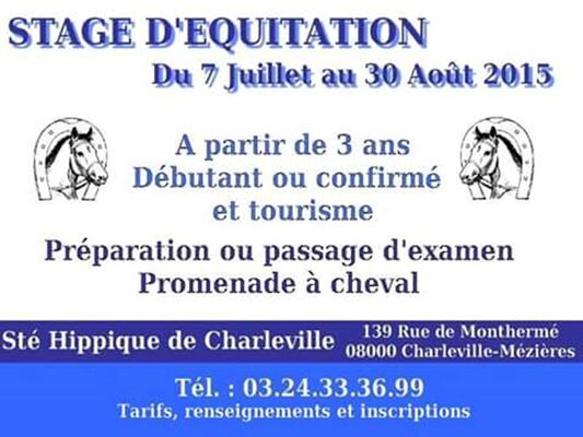 stage d'équitation