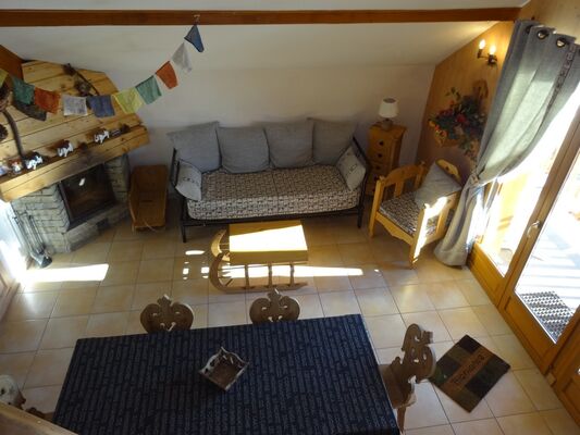 Vue sejour Meublé Chalet Le Palastre Chaillol