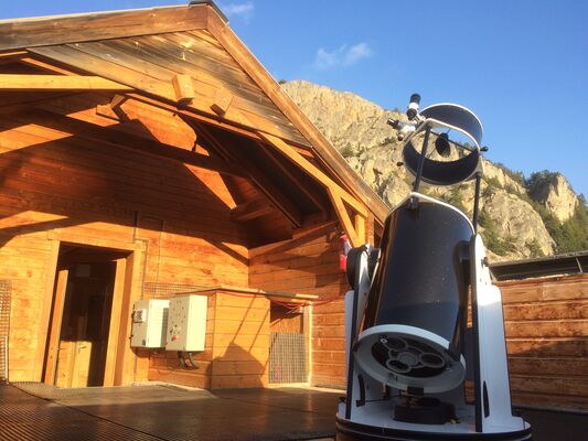 Télescope sur l'observatoire