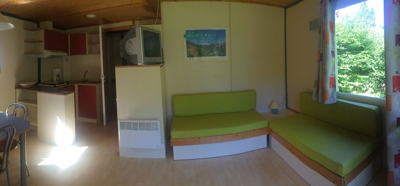 sejour et cuisine chalet 4/5 pers