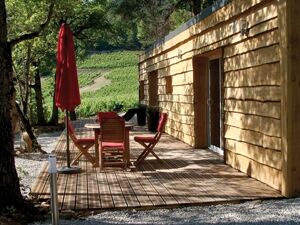 Le Chalet de Bois en Aveyron - Vue sur les vignes