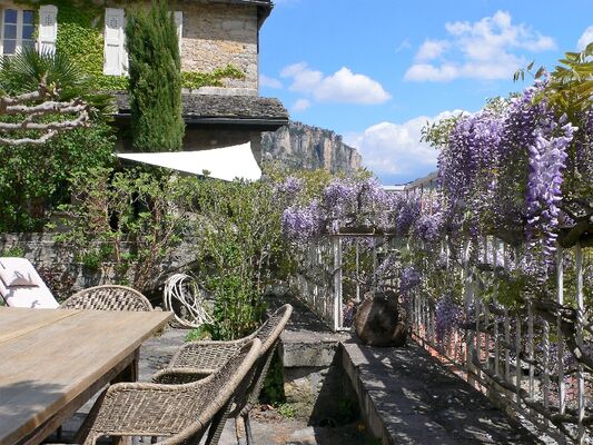 notre jardin avec vue panoramique
